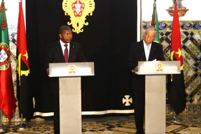Presidente português elogia "projeto de paz, democracia e combate à corrupção" de João Lourenço