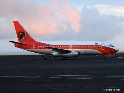 Visita muito rara deste B737-200 no Aeroporto de Santa Maria